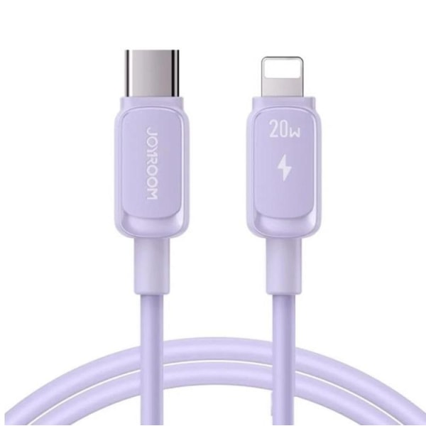 Joyroom USB-C till lightning kabel 20W 1.2m - Lila