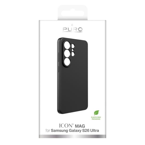 Puro Mobilskal för Galaxy S26 Ultra Silikon ICON - Svart