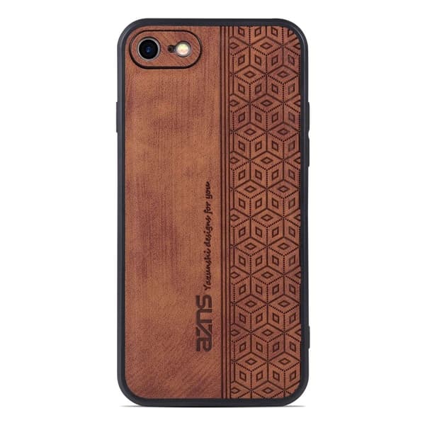 AZNS iPhone 7/8/SE (2020/2022) Plånboksfodral Konstläder - Brun
