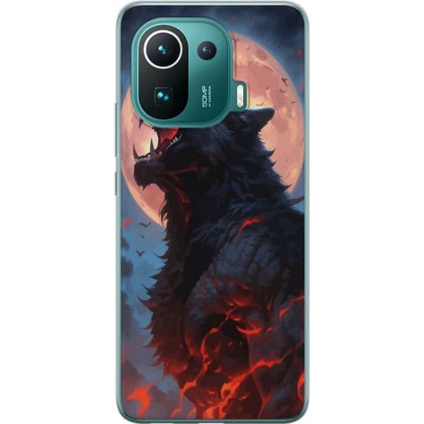 Mobilskal till Xiaomi Mi 11 Pro med Ylande varg