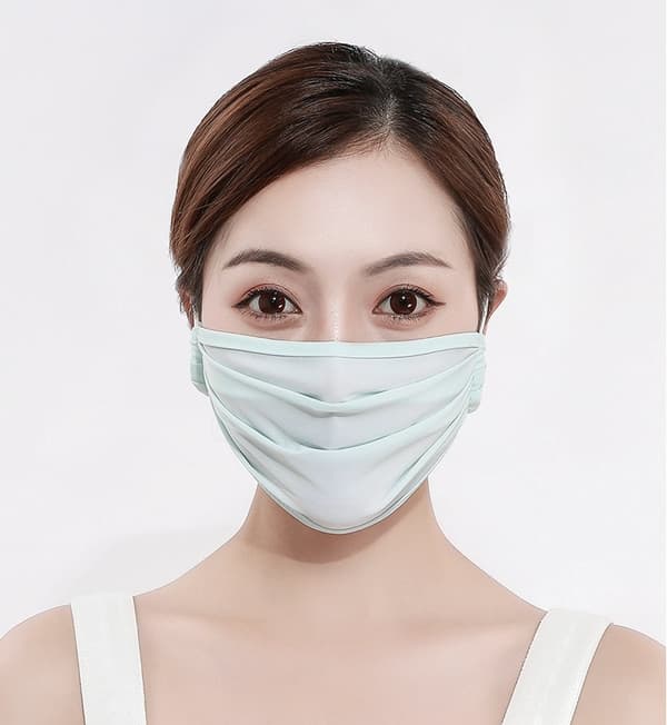 Silk Tvättbar mask – Munskydd Skyddsmask Blå Blue Blå