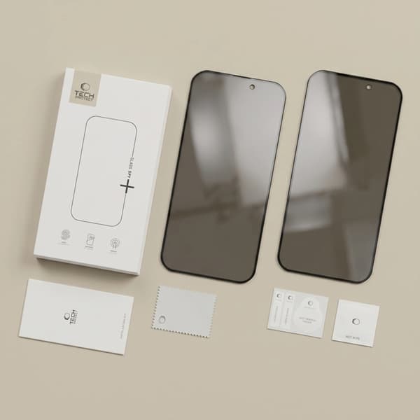 [2-Pack] Tech-Protect Härdat Glas Skärmskydd för iPhone 18 Pro Spy Plus