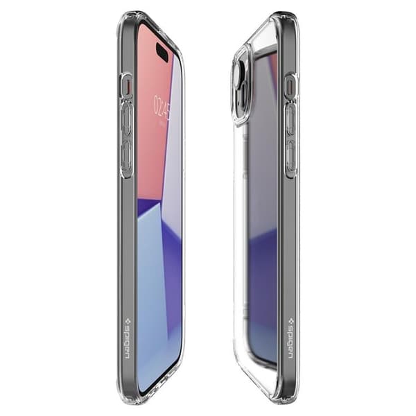Spigen iPhone 15 Mobilskal Ultra Hybrid - Crystal Clear Transparent