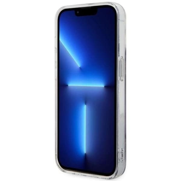 Guess iPhone 14 Pro Mobilskal MagSafe Guld Marble - Lilla Lila