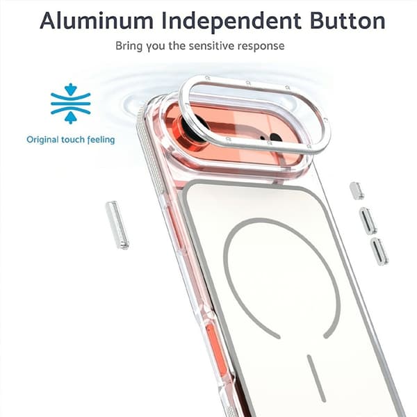 Mobilskal till iPhone Air MagSafe Dual Färg Shockproof - Vit Vit