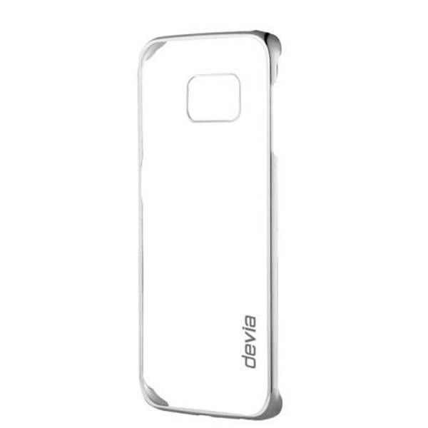 Devia Glimmer takakuori Samsung Galaxy S6 Edge -puhelimelle - hopea Silver
