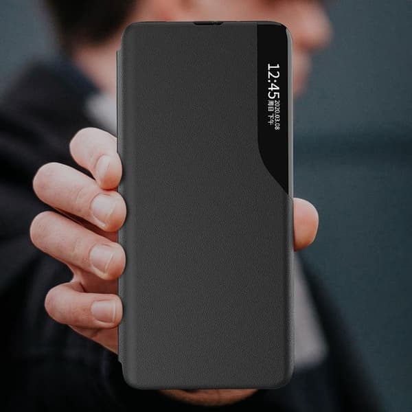 Eco Læder View Cover Xiaomi Poco M4 Pro 5G - Rød Röd