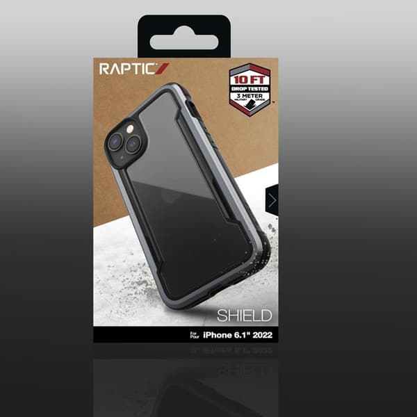 Raptic iPhone 14 Kuori Megsafe Shield Armored - Musta Svart