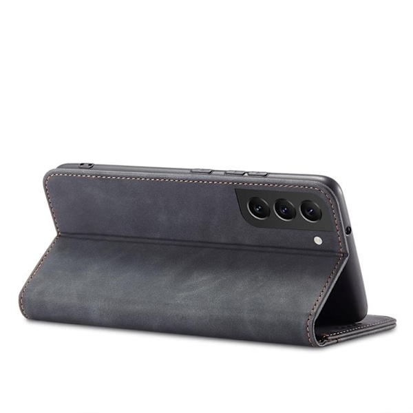 Galaxy S22 Plus Magnet Fancy Pungetui - Sort Black