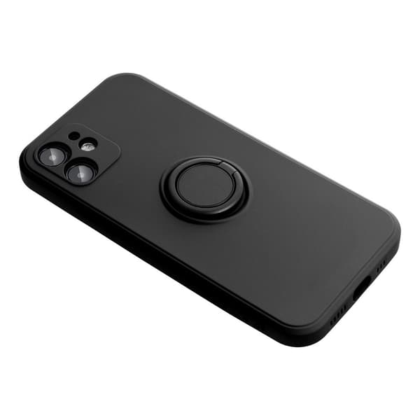 Forcell iPhone 7/8/SE (2020/2022) Cover Silikone Ring - Sort Black