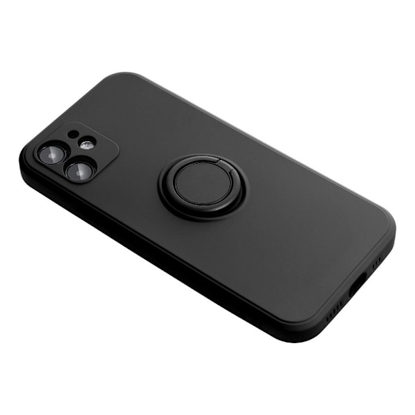 Forcell iPhone 7/8/SE (2020/2022) Skal Silikon Ring - Svart Svart