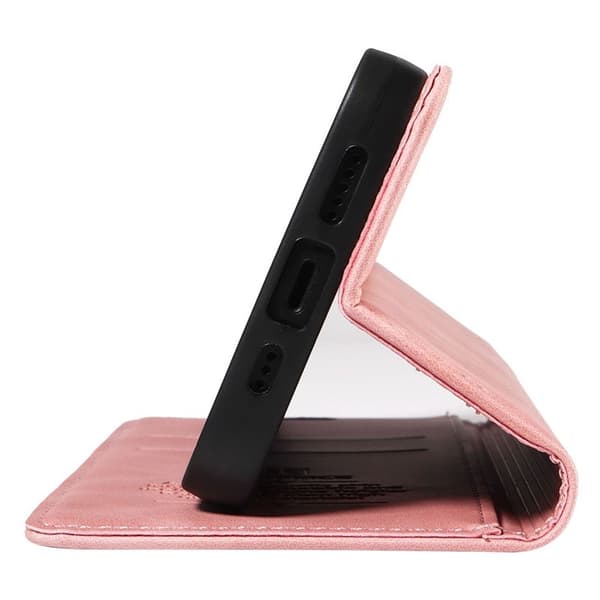 BETOPNICE 003 iPhone 16 Plånboksfodral i Konstläder - Rosa