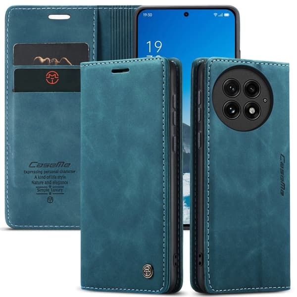 CASEME 013 Plånboksfodral för OnePlus 13 KonstLäder - Blå