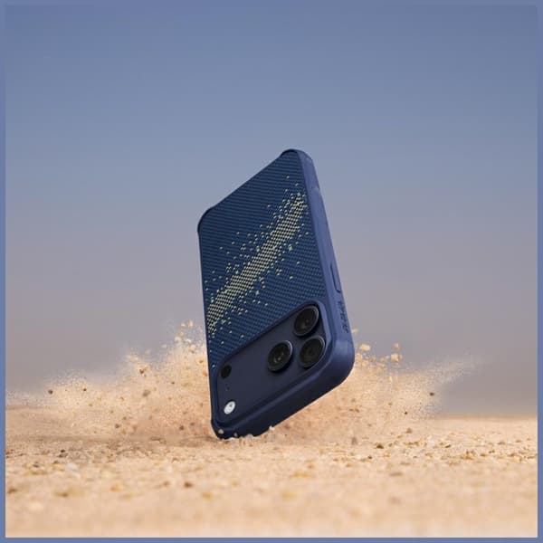 PITAKA Telefontaske til iPhone 17 Pro Max MagSafe StarPeak Aramid ProGuard Blå