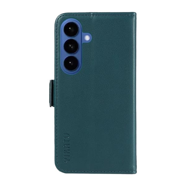 YIKATU Samsung Galaxy S26 Plus Plånboksfodral Konstläder Ställfunktion - Grön