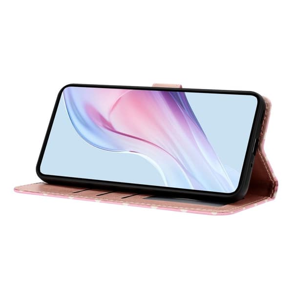 Oppo Find X9 Pro 5G Plånboksfodral Konstläder Polka Dot - Rosa