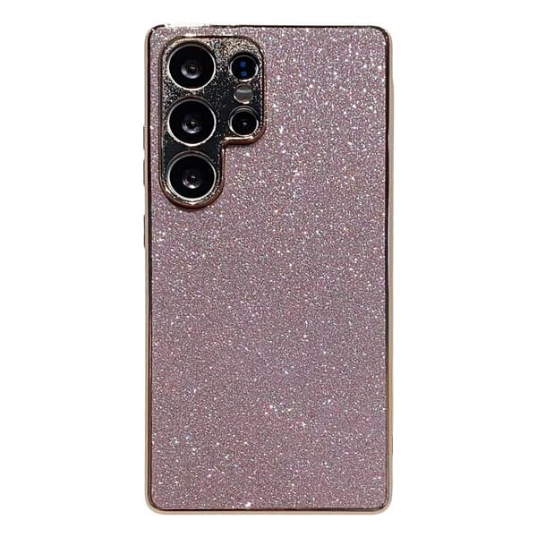Mobilskal för Samsung Galaxy S26 Ultra Glitter Anti Drop PC + TPU - Rosa