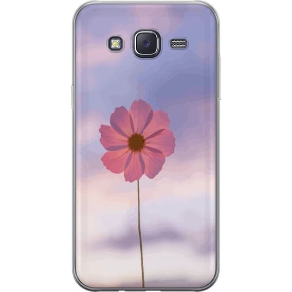 Mobilcover til Samsung Galaxy J5 med Rosa blomst