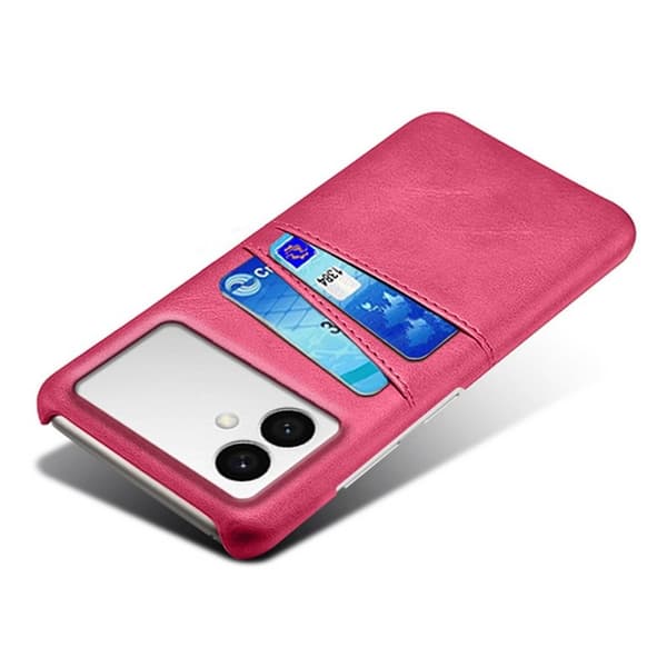 Mobilskal till Samsung Galaxy S26 Edge PU Läder + Hård PC - Rosa