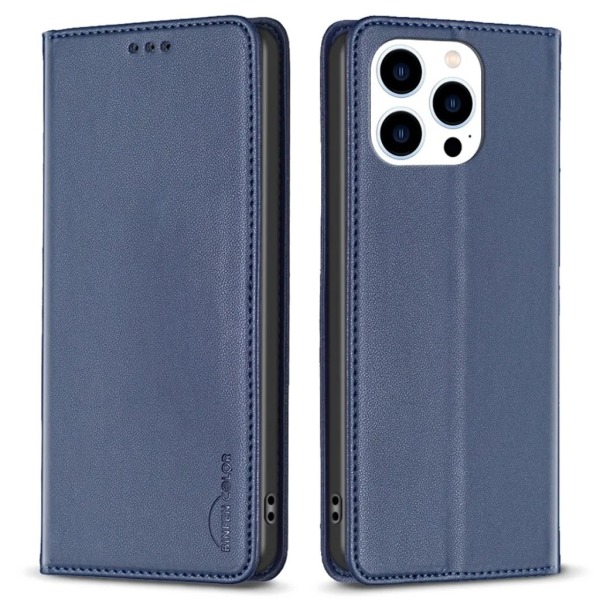 BINFEN COLOR iPhone 15 Pro Max -lompakkokotelo - sininen
