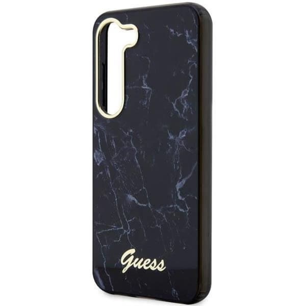 Guess Galaxy S23 Plus Mobilskal Marble - Sort Black