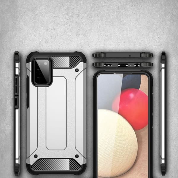 Tough Armor Mobilskal Galaxy A02S - Sort Black