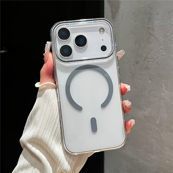 Mobilskal till iPhone 17 Pro Max MagSafe TPU + PC - Grå Grå