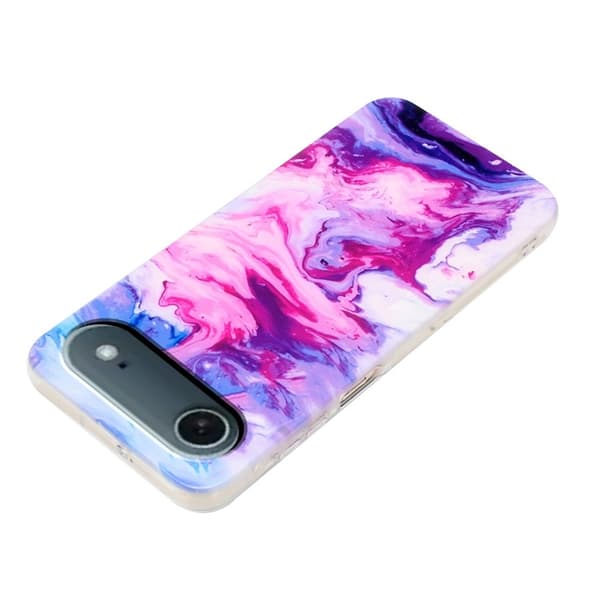Mobilskal till iPhone Air Marble Pattern Painted TPU - Rosa Rosa