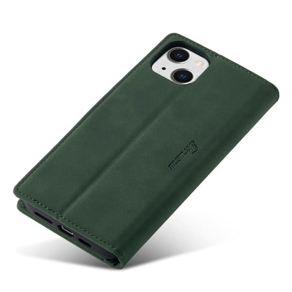 FORWENW iPhone 14 Plus F1 Series Flip Plånboksfodral Konstläder - Grön