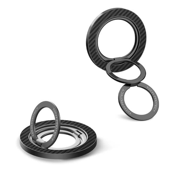 Tech-Protect Magnetisk MagSafe Mobil Ringhållare Carbon - Svart Svart