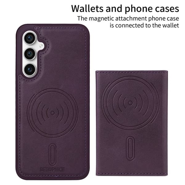 BETOPNICE Samsung Galaxy S23 FE Plånboksfodral Konstläder - Lila