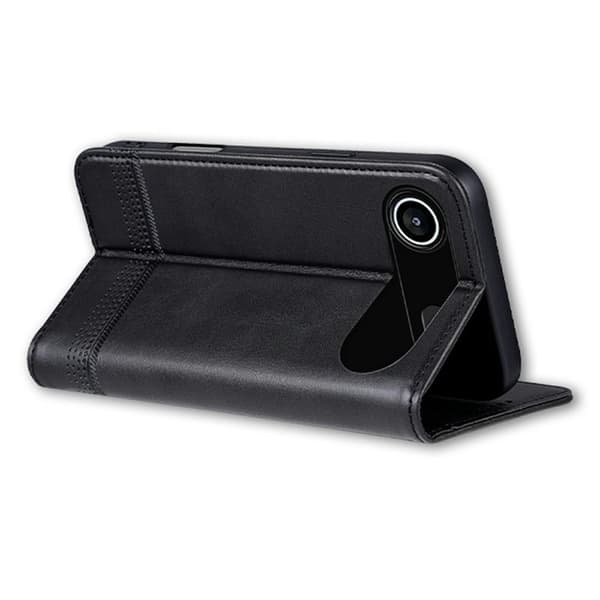 AZNS iPhone Air Plånboksfodral Konstläder - Svart