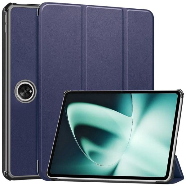 OnePlus Pad Case Smart Tri-Fold Stand PU-nahka - sininen