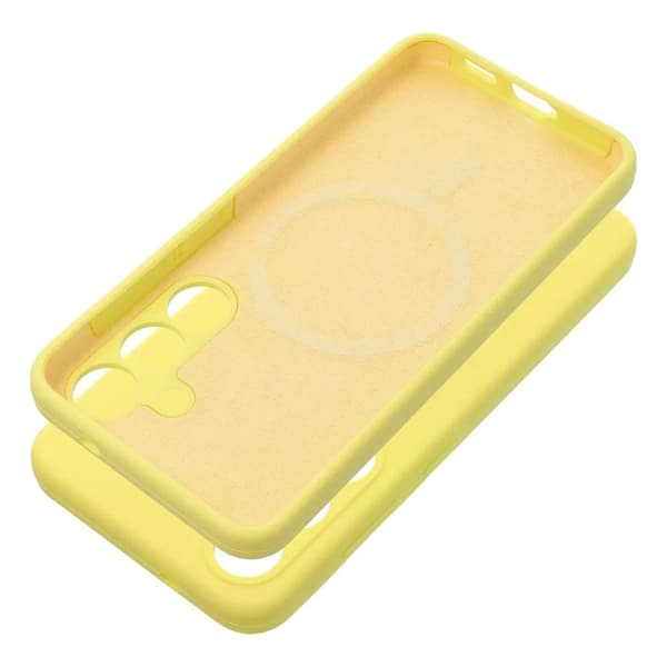 Telefontaske til Galaxy S25 Plus Magsafe Silikone 2mm - Citron Gul Gul