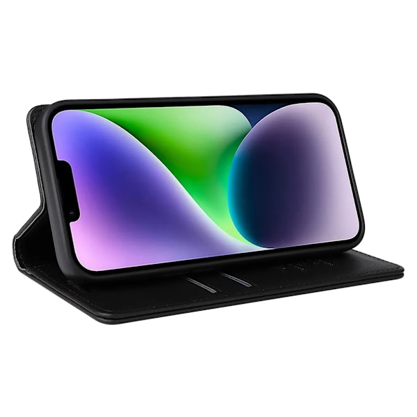 YIKATU iPhone 15 Plus Plånboksfodral - Svart