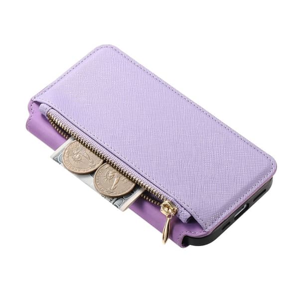 CASENEO iPhone 16 Plus Plånboksfodral Konstläder - Lila