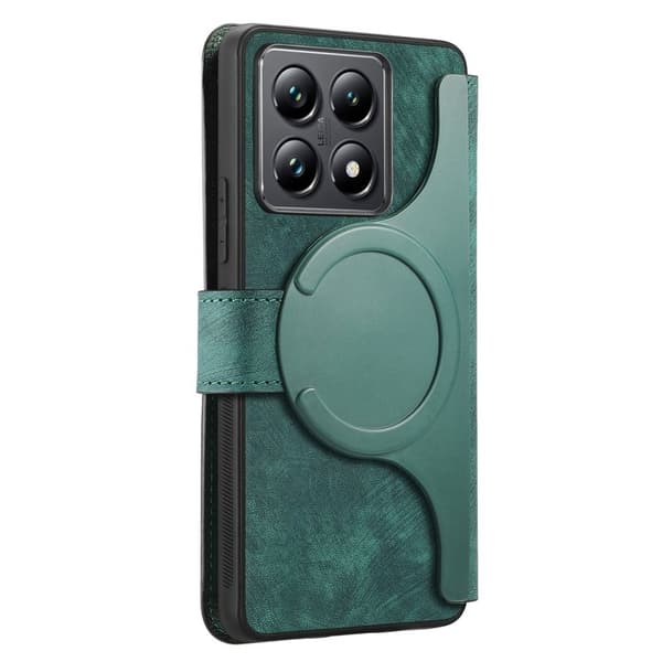 CASENEO Xiaomi 14T Plånboksfodral Konstläder - Grön