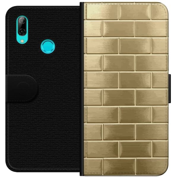 Pungcover til Huawei P smart 2019 med Gyldne Mursten