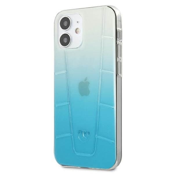 Mercedes Case skal Transparent Line iPhone 12 mini 5,4" cover Blå Blue