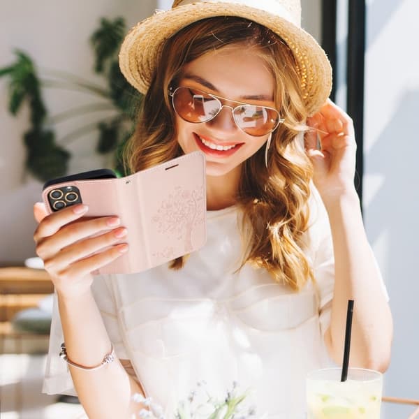 Forcell MEZZO Plånboksfodral till Samsung Galaxy A32 4G - Træ R Guld
