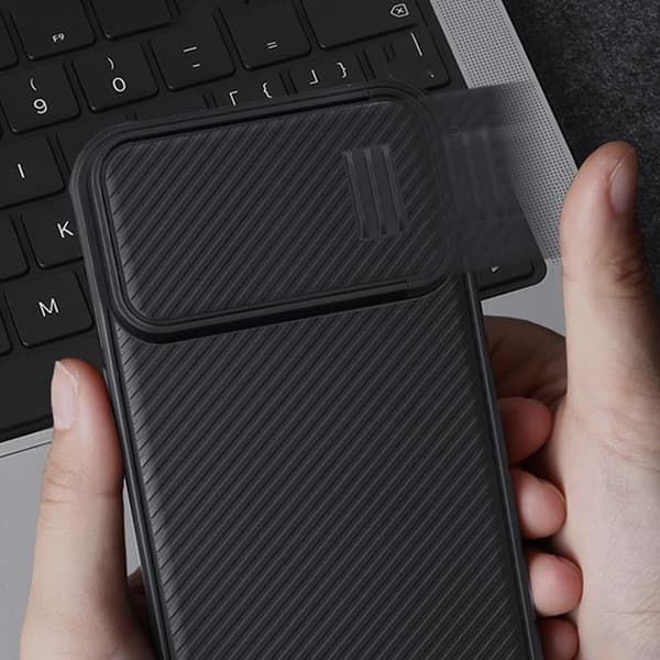 Nillkin Mobilskal till iPhone 14 Pro Max CamShield S - Lila Svart