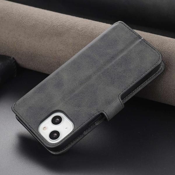AZNS iPhone 14 Plånboksfodral Konstläder - Svart