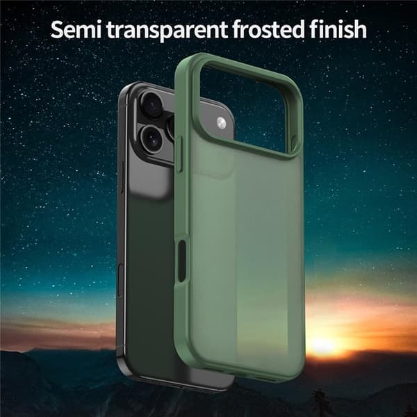 Mobilskal till iPhone 17 Pro Max Skin Touch Matte - Olivgrön Grön