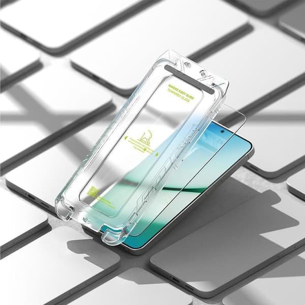 Ringke [2-Pack] Galaxy S25 Härdat Glas Skärmskydd Easy Slide Transparent