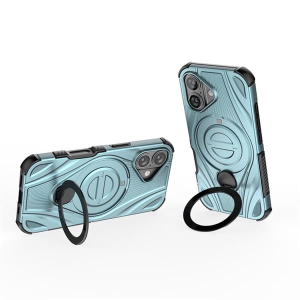 Mobilskal till iPhone 16 MagSafe Magnetic Kickstand - Blå Blå