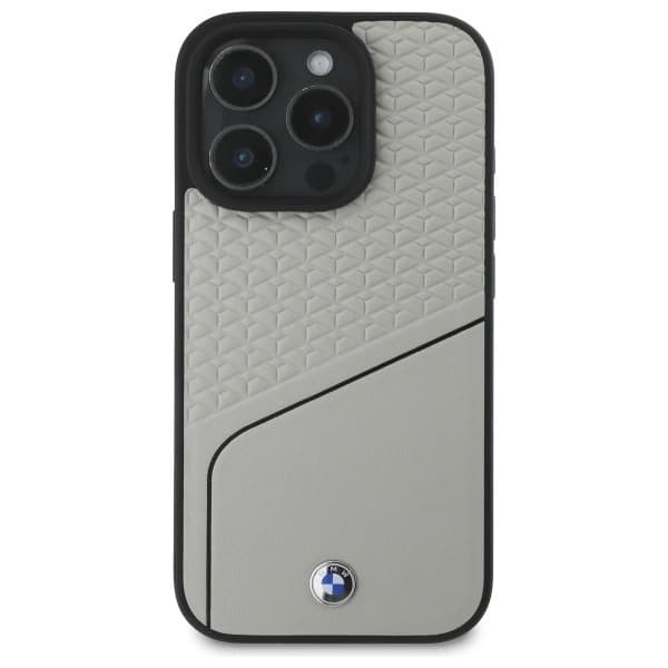 BMW Mobilskal till iPhone 16 Pro MagSafe Textured Line - Grå