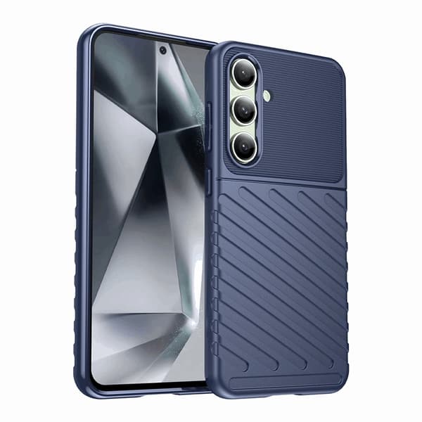 Telefontaske til Galaxy S24 FE Thunder Armored - Blå Blå