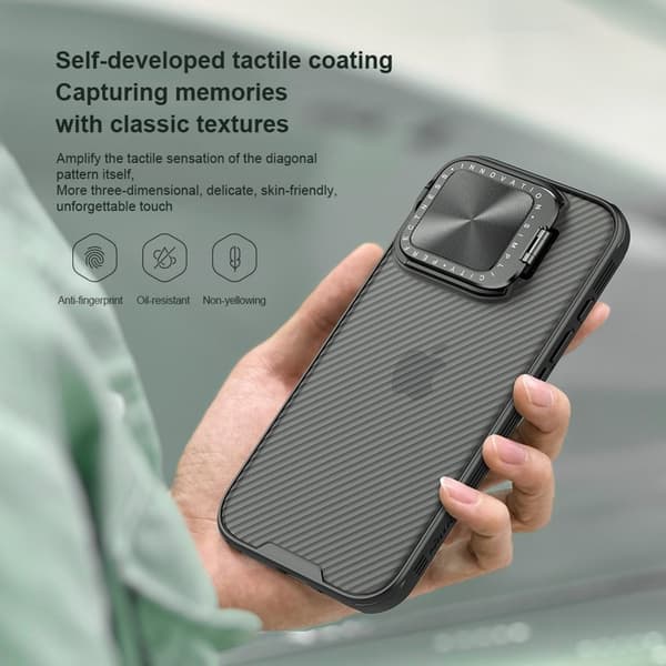 NILLKIN Camshield Prop Series Mobilskal till iPhone 16 Pro Vit