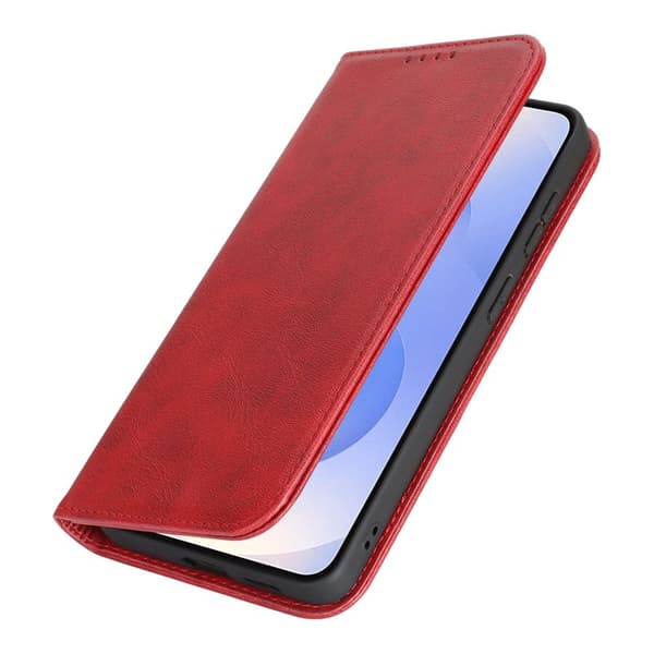 Mobilskal för Samsung Galaxy S26 Konstläder Magnetiskt - Röd