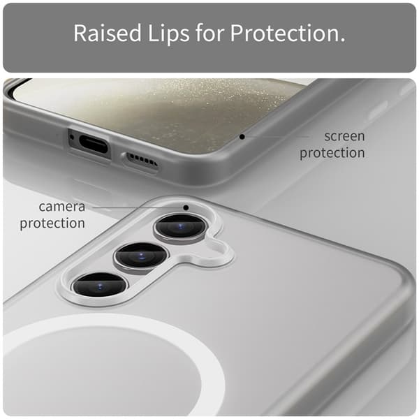 Mobilskal till Galaxy S25 Plus/S24 Plus MagSafe Frost - Vit Vit